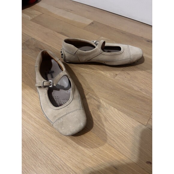 Prada Car Shoe Suede Mary Jane Beige Size 37 - Picture 4 of 12